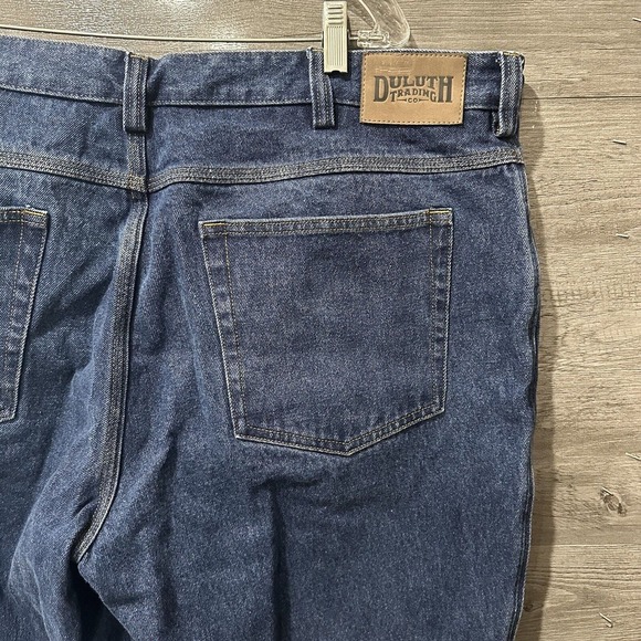 Duluth Trading Co Flex Ballroom Jeans Men's Size 40x30 100% Cotton Dark Wash - Picture 7 of 11